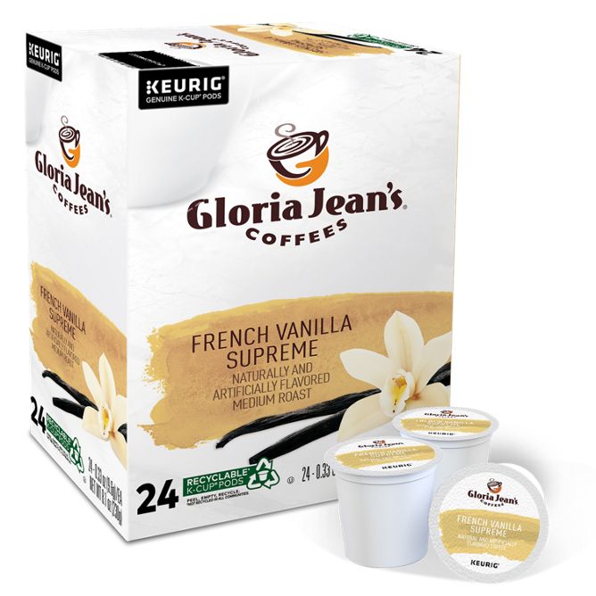 Gloria Jean_s Coffee French Vanilla Supreme K-Cup Pods