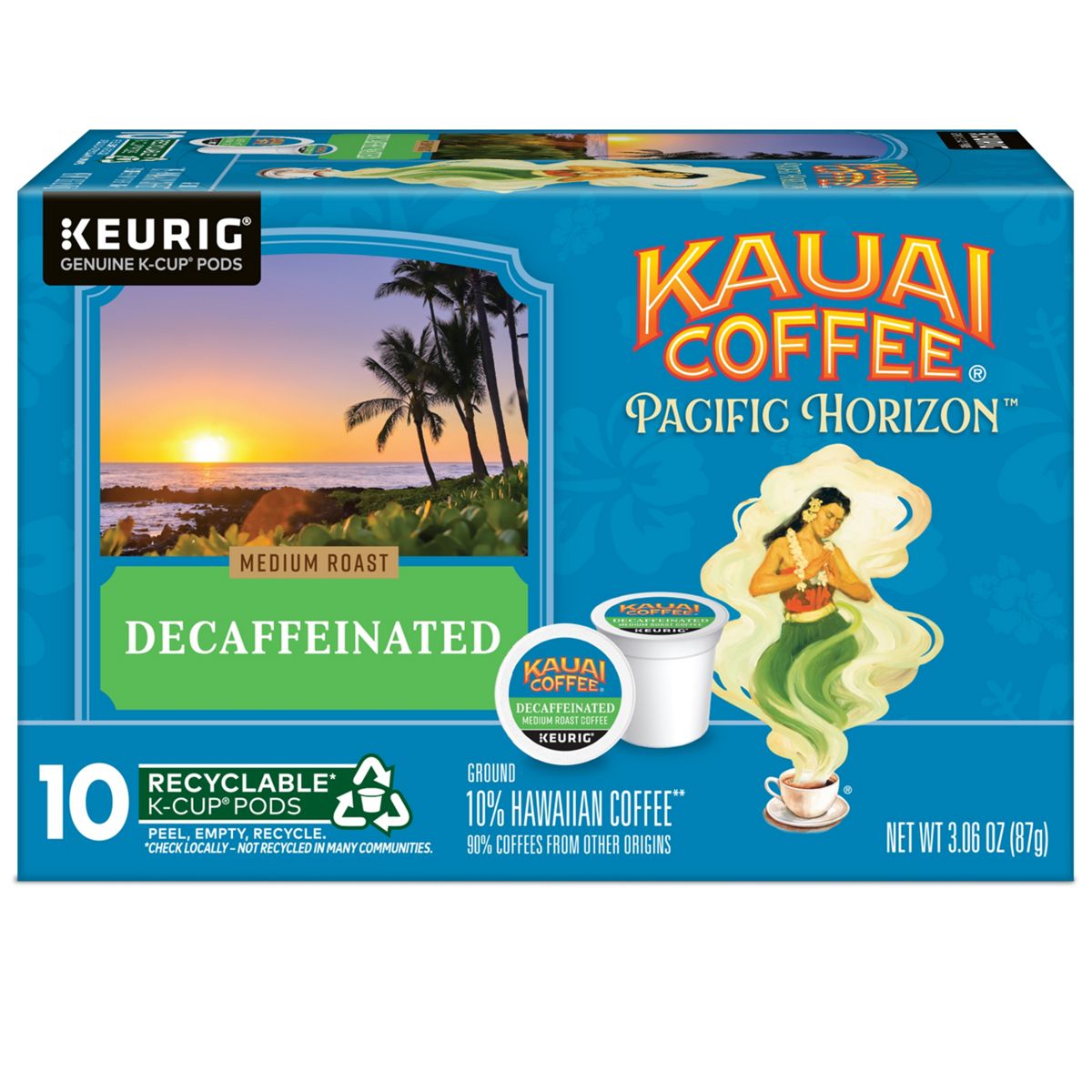 Kauai Coffee Decaf Coffee K-Cup Pods