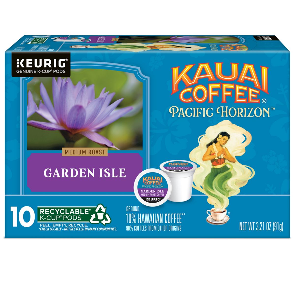 Kauai Coffee Garden Isle Coffee K-Cup Pods