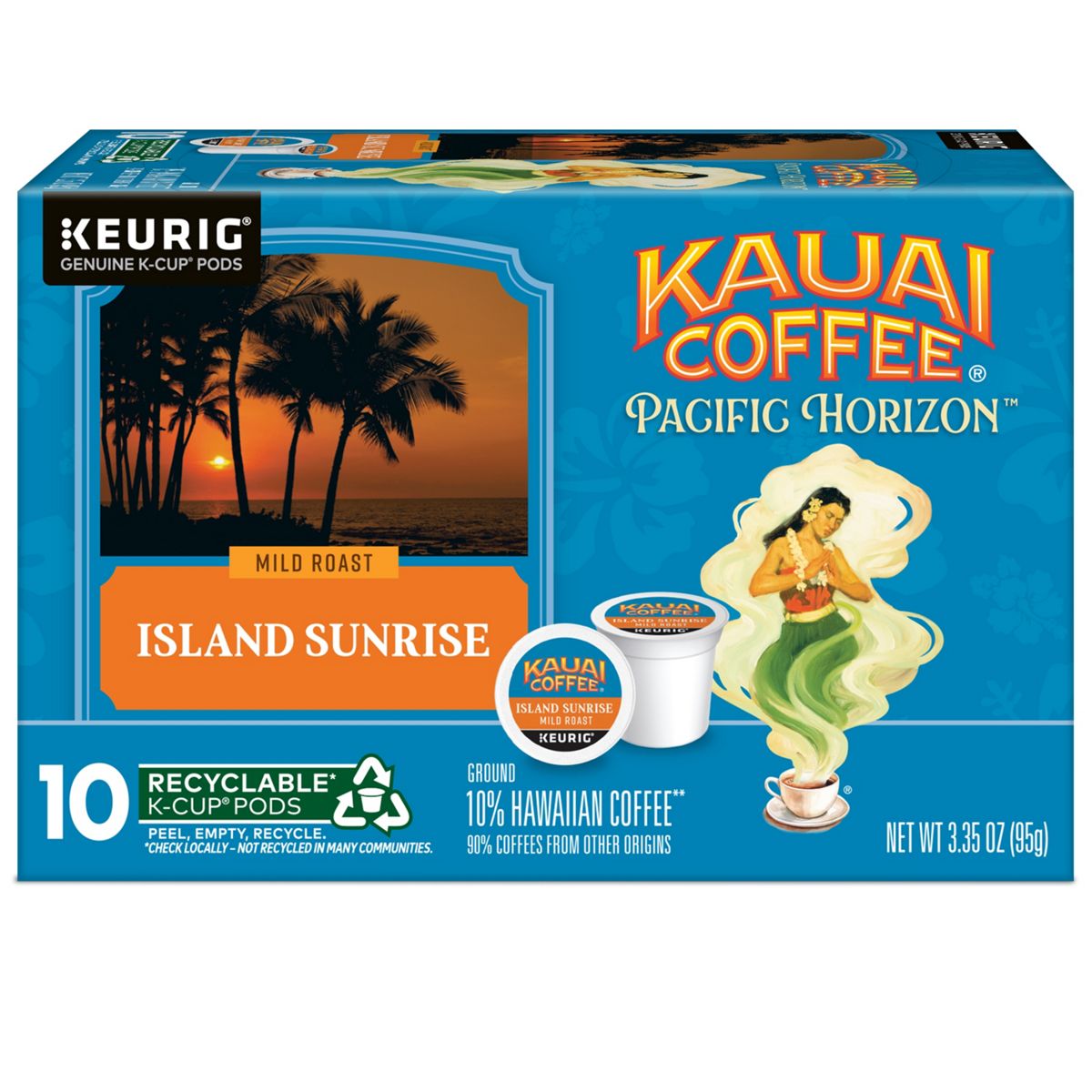 Kauai Coffee Island Sunrise Coffee K-Cup Pods
