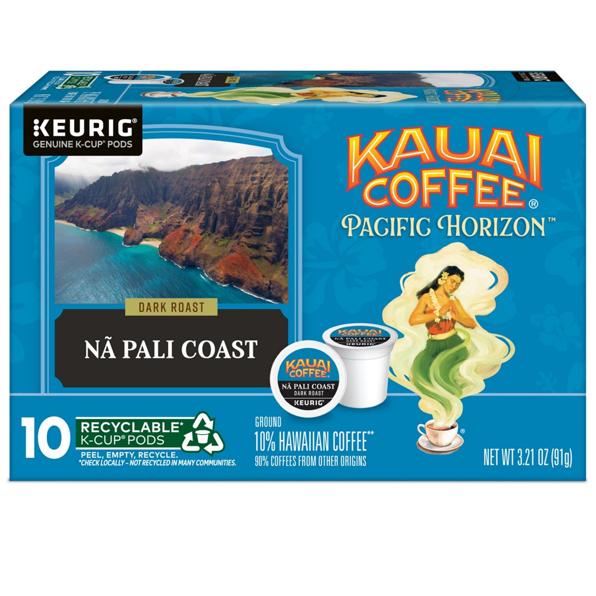 Kauai Coffee Na Pali Coast Coffee K-Cup Pods