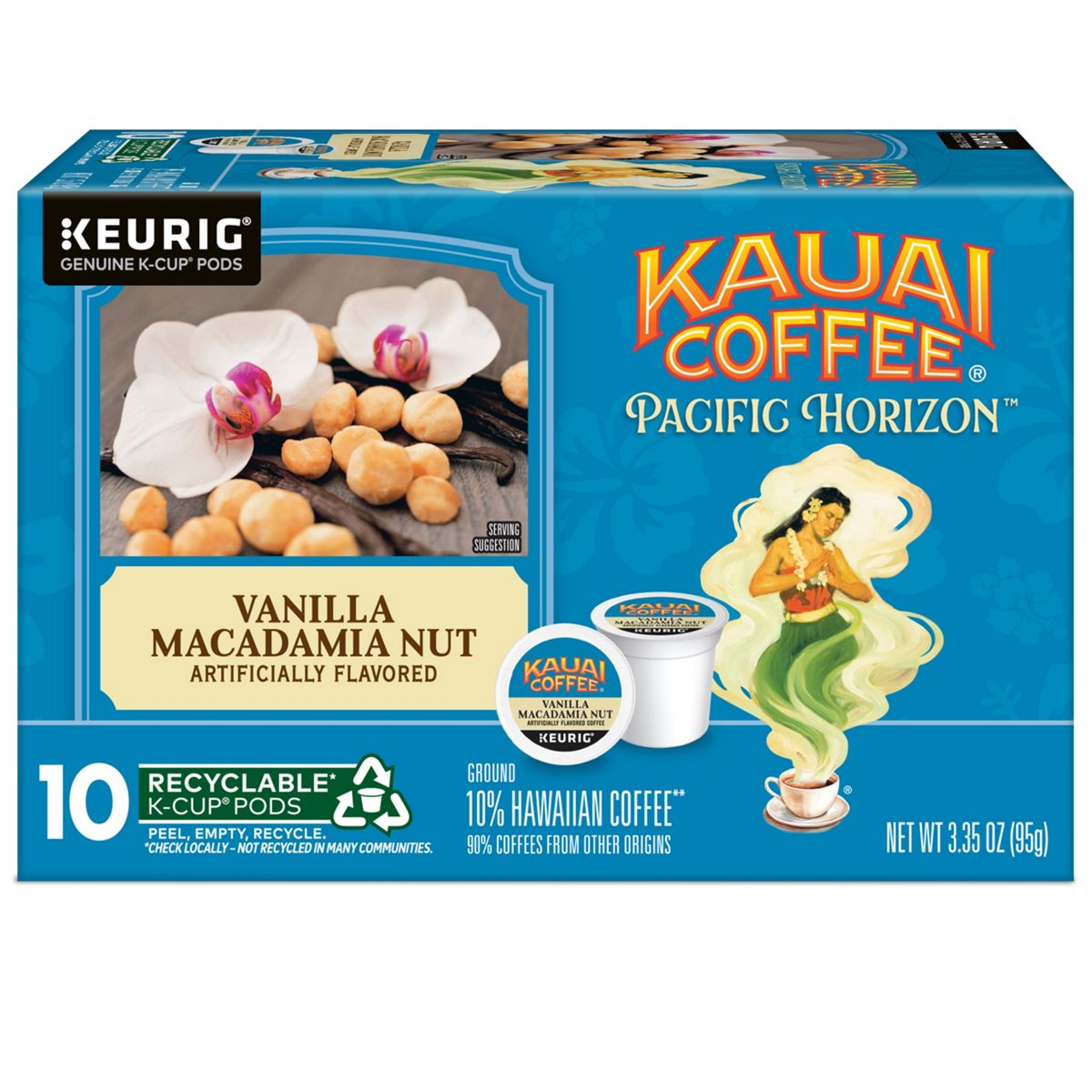 Kauai Coffee Vanilla Macadamia Nut Coffee K-Cup Pods