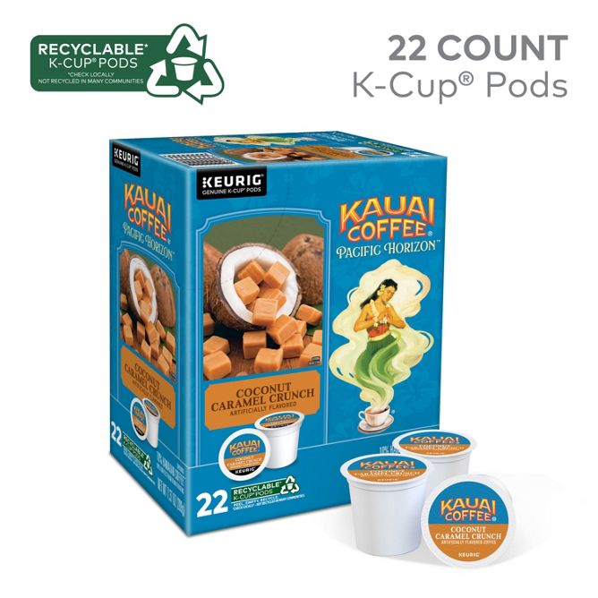 Kauai Coconut Caramel Crunch Coffee K-Cup Pods