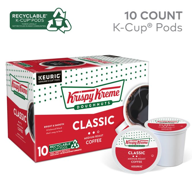 Krispy Kreme Doughnuts Coffee Classic K-Cup Pods