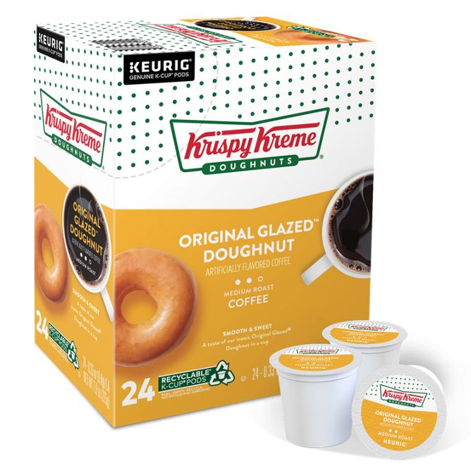 Krispy Kreme Doughnuts Coffee Original Glazed Doughnut K-Cup Pods