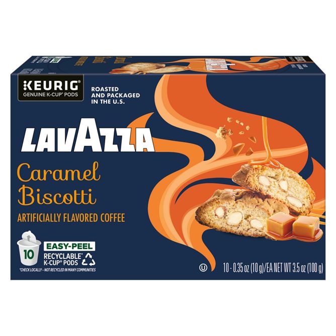 Lavazza Coffee Caramel Biscotti K-Cup Pods