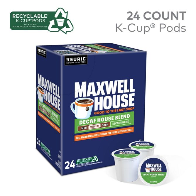Maxwell House Coffee House Blend (Decaf) K-Cup Pods