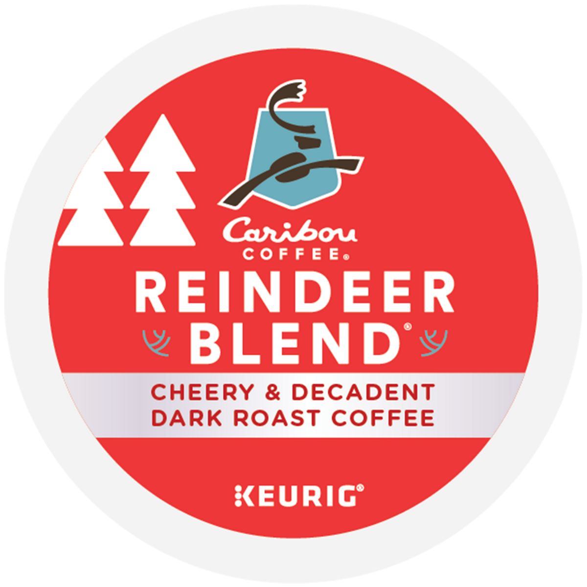 Caribou Coffee Reindeer Blend Coffee K-Cup Pods