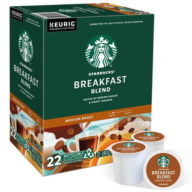 Starbucks Coffee Breakfast Blend K-Cup Pods