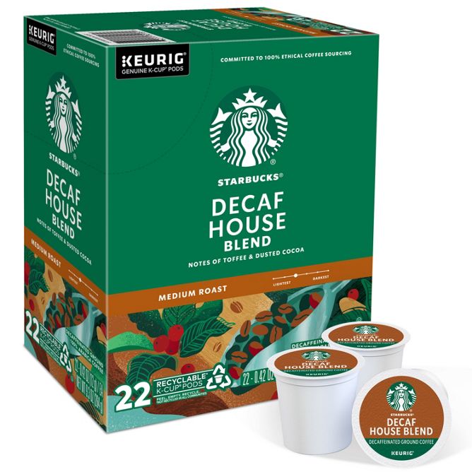 Starbucks Coffee House Blend - Decaf K-Cup Pods