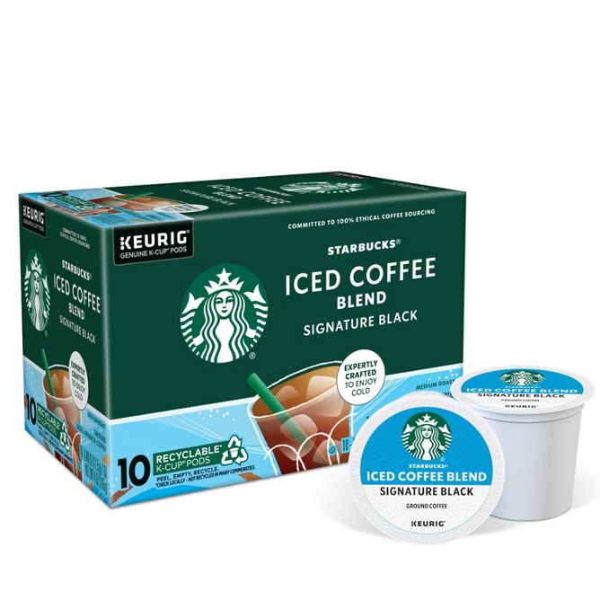 Starbucks Coffee Iced Coffee Blend - Signature B K-Cup Pods