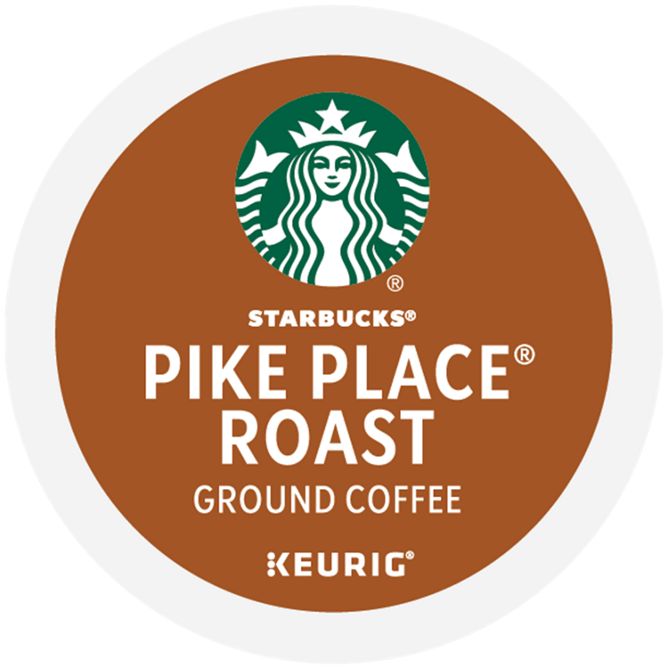 Starbucks Coffee Pike Place Roast K-Cup Pods