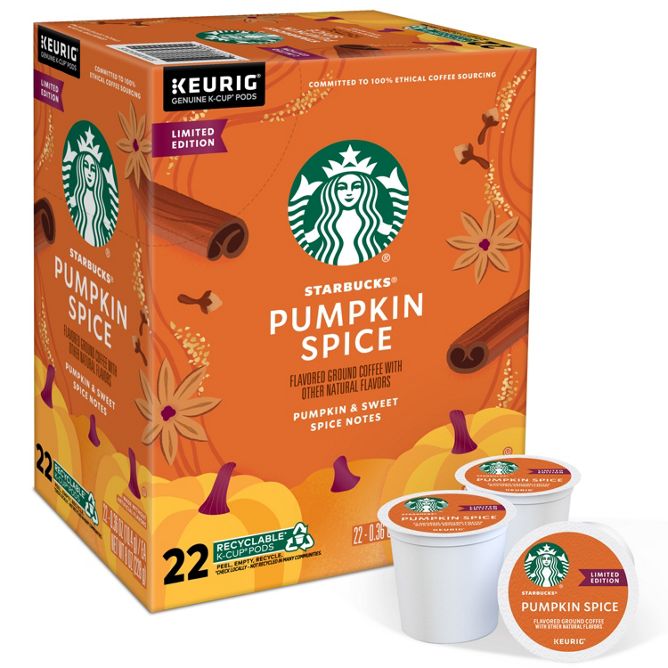 Starbucks Coffee Pumpkin Spice K-Cup Pods