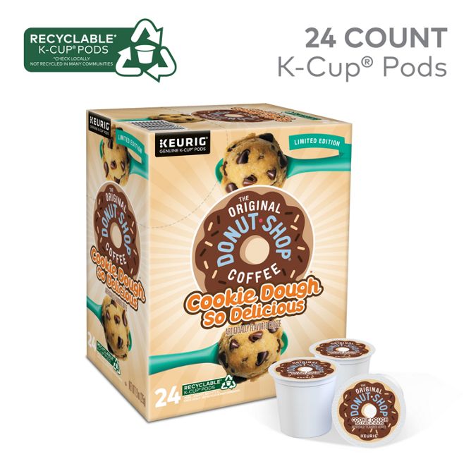 The Original Donut Shop Coffee Cookie Dough So Delicious K-Cup Pods