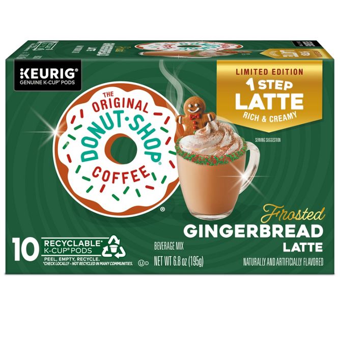 The Original Donut Shop Coffee Frosted Gingerbread Latte K-Cup Pods