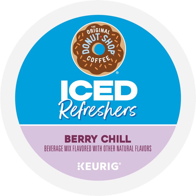 The Original Donut Shop Coffee Iced Refreshers Berry Chill K-Cup Pods