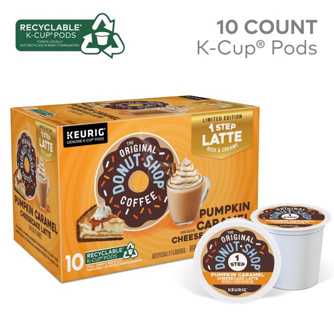 The Original Donut Shop Coffee Pumpkin Caramel Cheesecake Latte K-Cup Pods