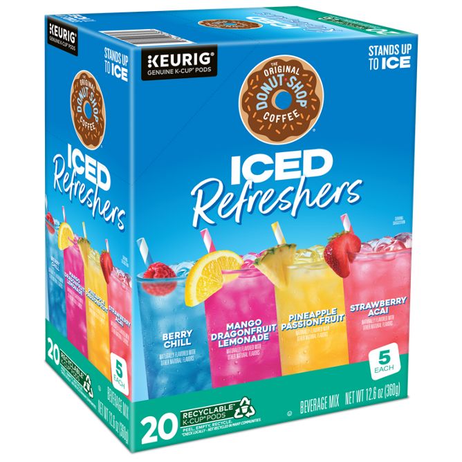 The Original Donut Shop Coffee Refreshers Variety Pack K-Cup Pods