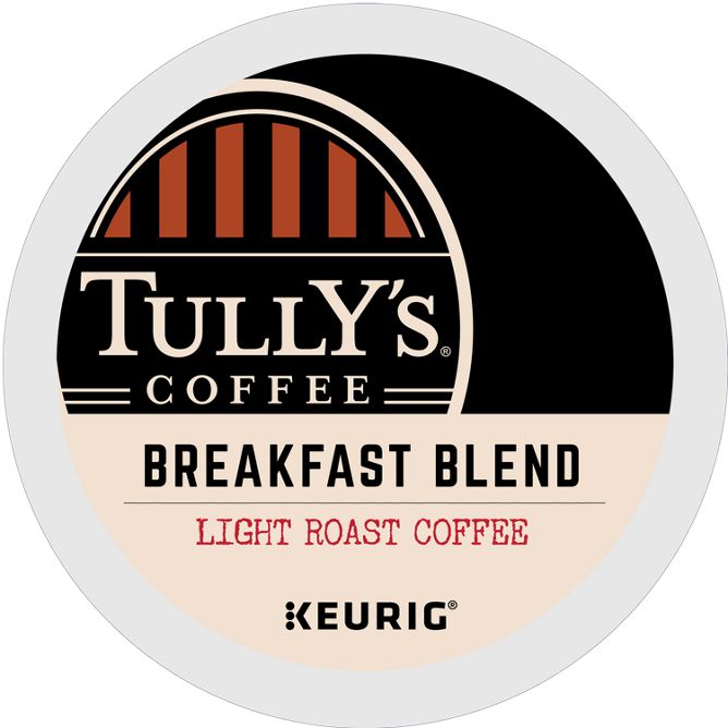 Tully's Coffee Breakfast Blend (Extra Bold) K-Cup Pods