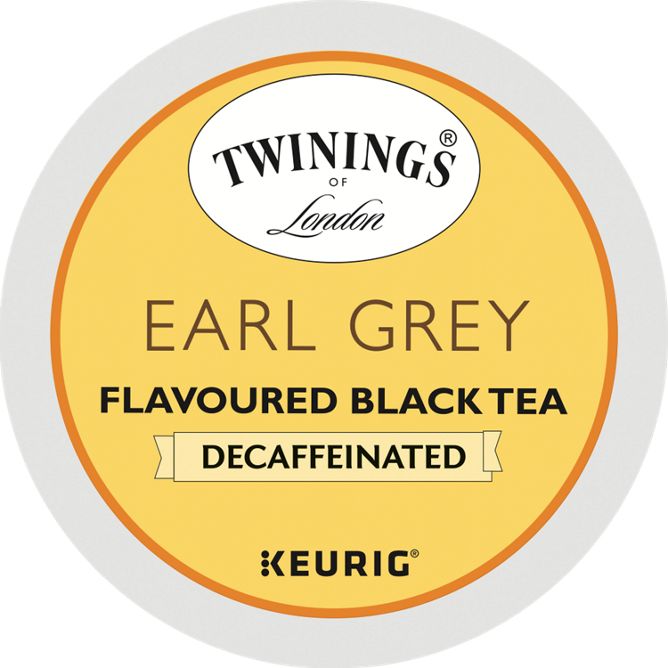 Twining's of London Earl Grey Black Tea (Decaf) K-Cup Pods