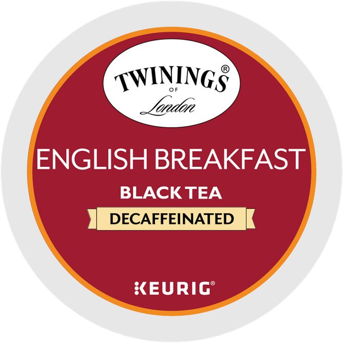 Twining's of London English Breakfast Tea (Decaf) K-Cup Pods