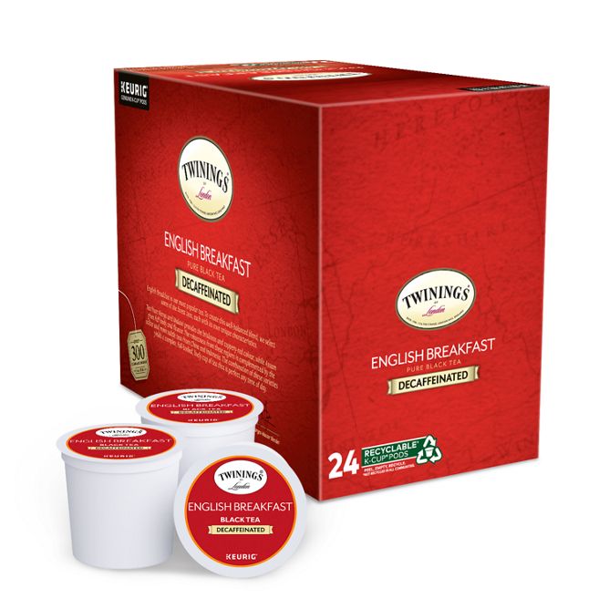 Twining's of London English Breakfast Tea (Decaf) K-Cup Pods