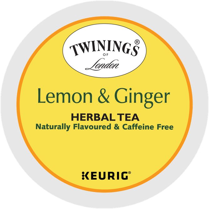 Twining's of London Lemon & Ginger Herbal Tea K-Cup Pods
