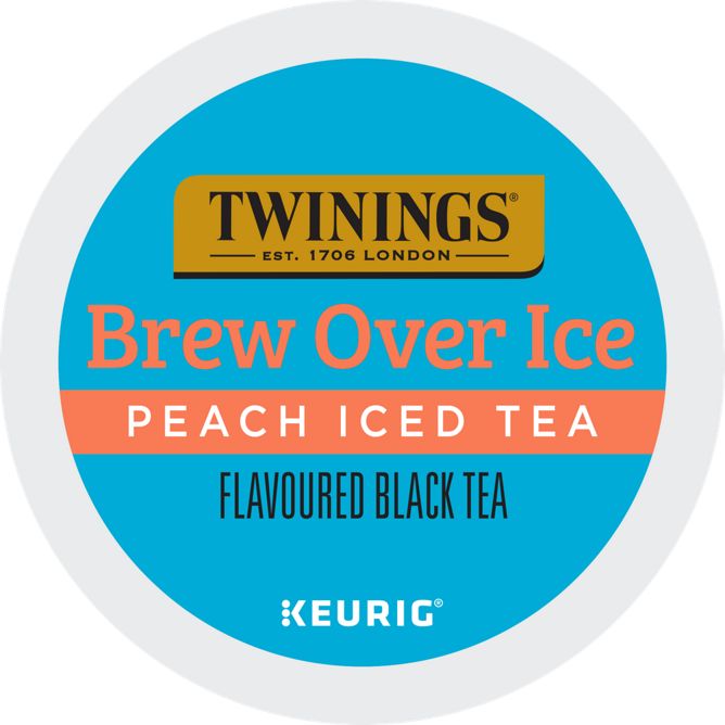 Twinings of London Brew Over Ice Peach Iced Tea K-Cup Pods