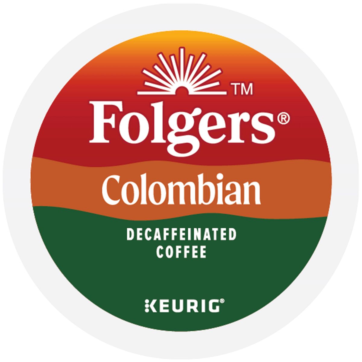 Folgers Colombian Decaffeinated Coffee K-Cup Pods