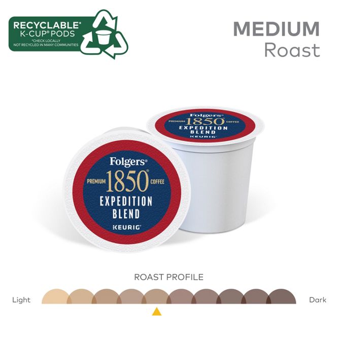 1850 Brand Coffee Expedition Blend K-Cup Pods