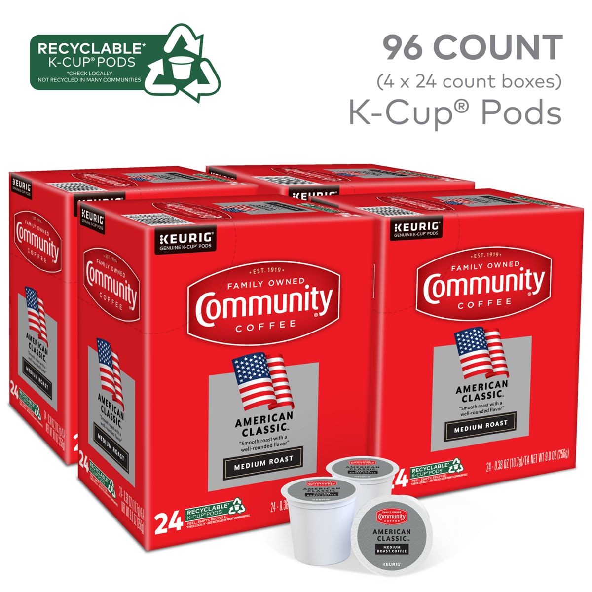 Community Coffee American Classic Coffee K-Cup Pods