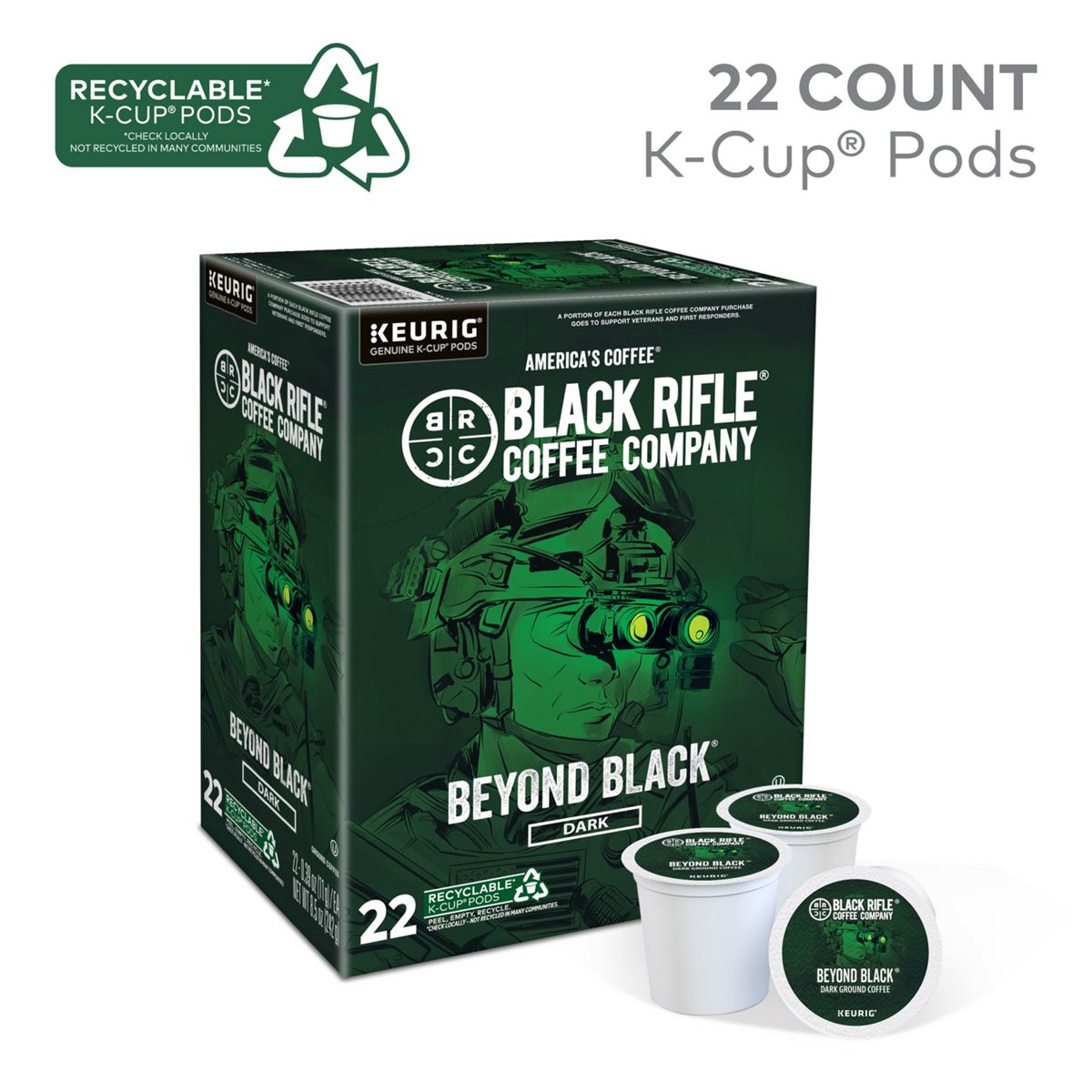 Black Rifle Coffee Company Beyond Black Coffee K-Cup Pods