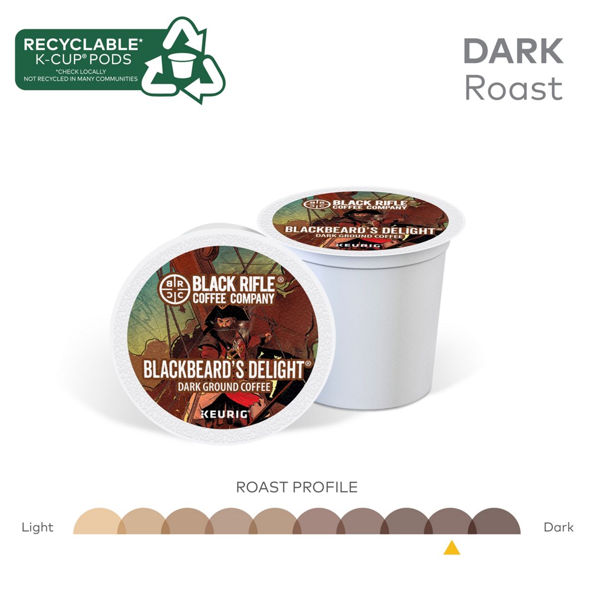 Black Rifle Coffee Company Blackbeard's Delight Coffee K-Cup Pods