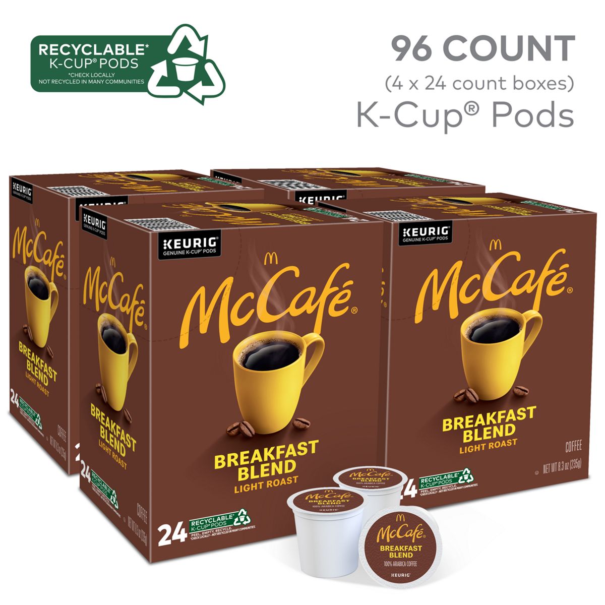 McCafe Breakfast Blend Coffee K-Cup Pods