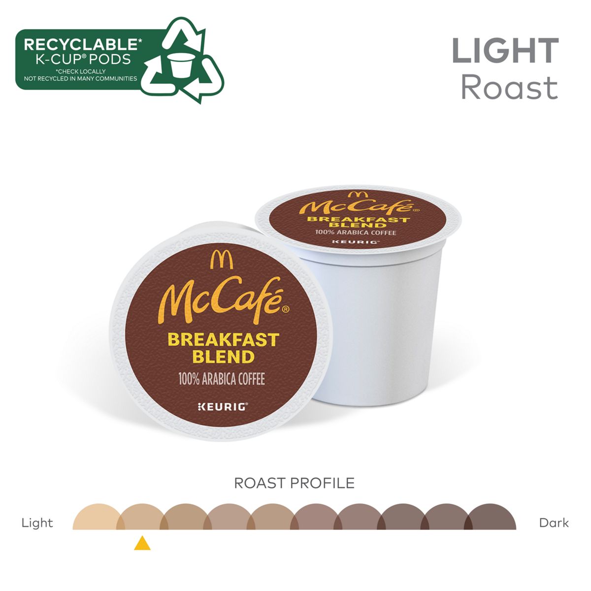 McCafe Breakfast Blend Coffee K-Cup Pods