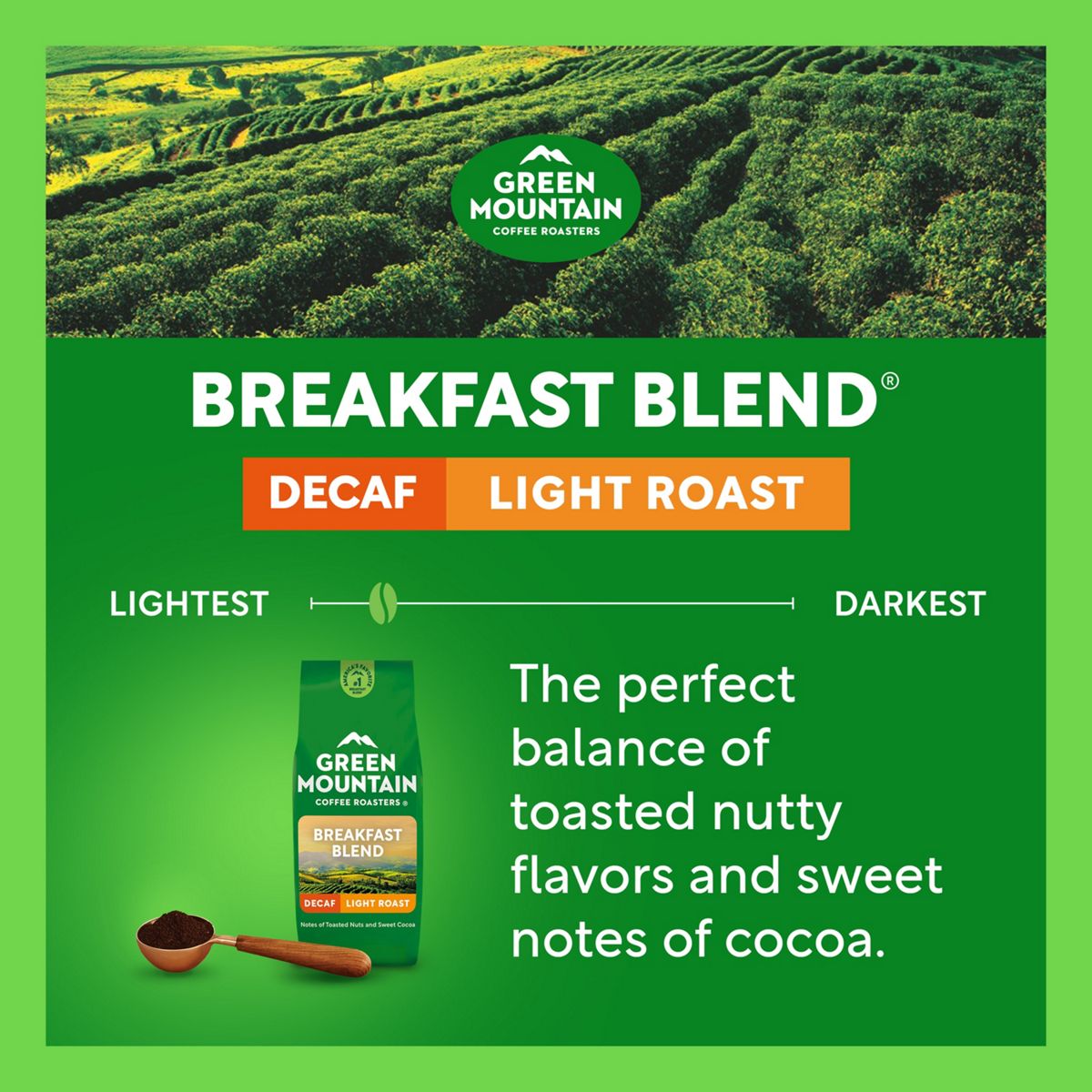 Green Mountain Coffee Roasters Breakfast Blend Decaf Coffee