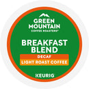 Green Mountain Coffee Roasters Breakfast Blend Decaf Coffee K-Cup Pods