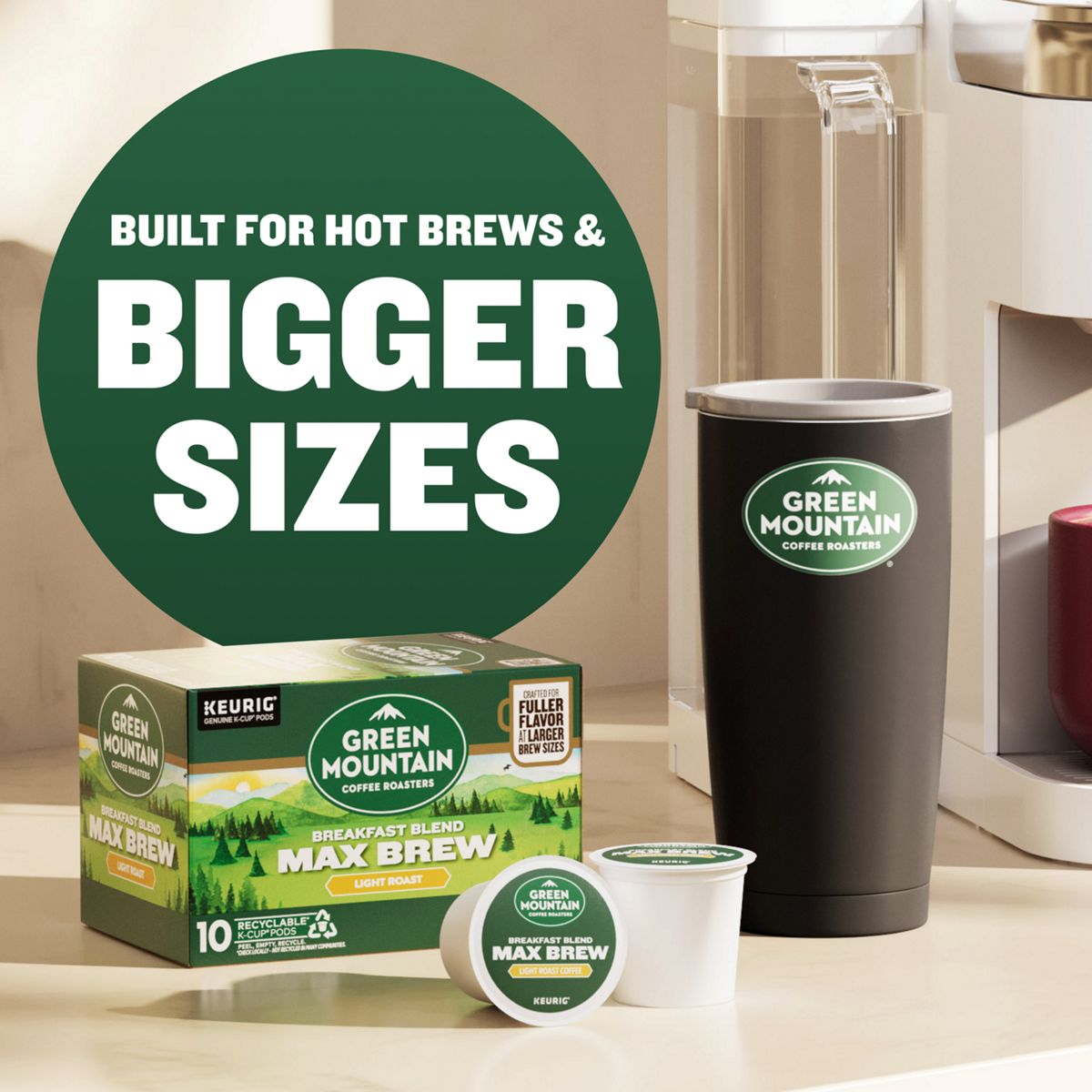 Green Mountain Coffee Roasters Breakfast Blend Max Brew Coffee K-Cup Pods