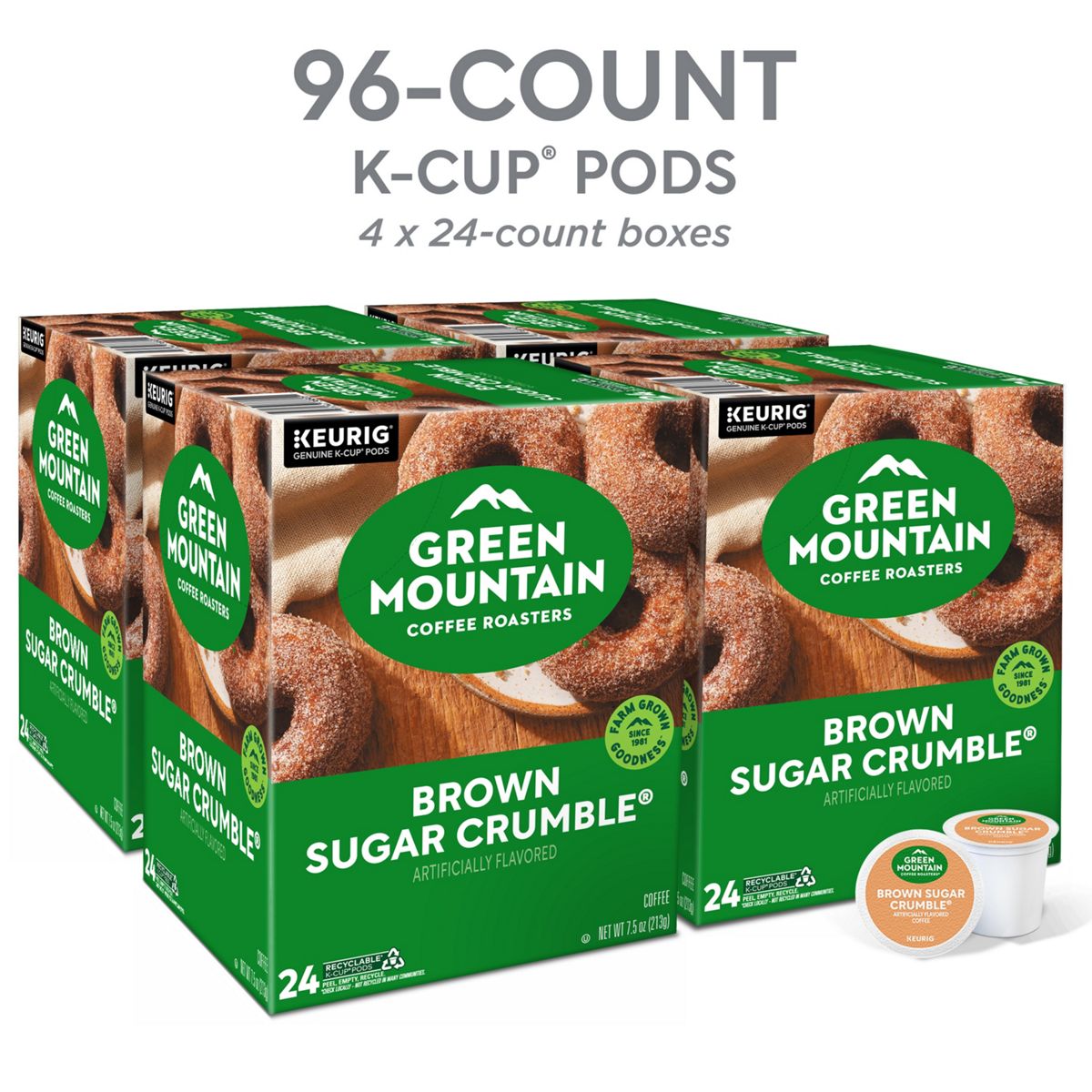 Green Mountain Coffee Roasters Brown Sugar Crumble Coffee K-Cup Pods