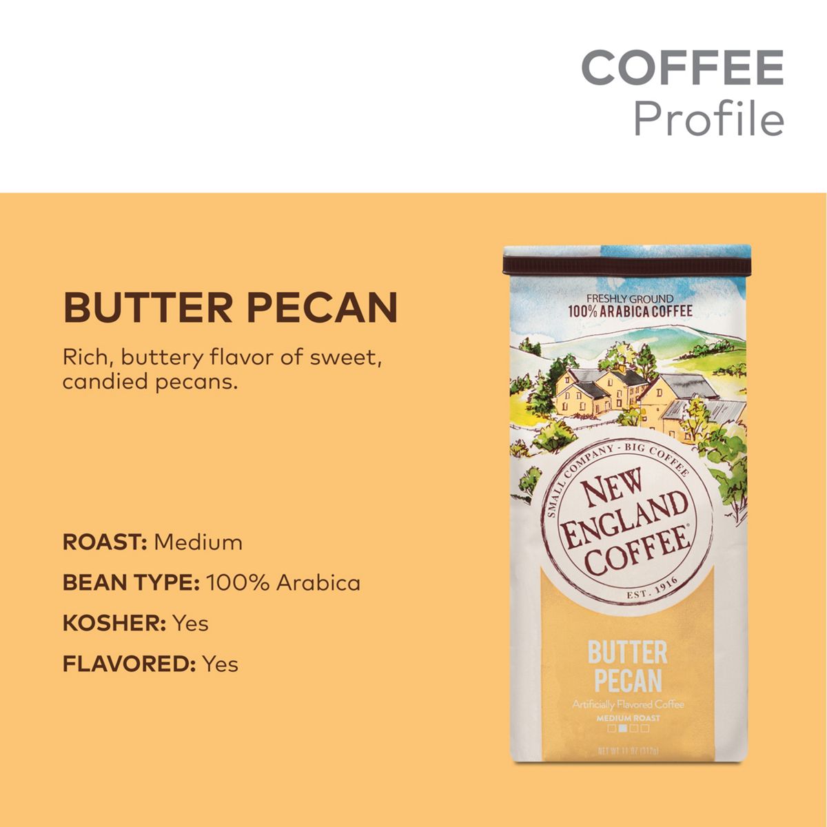 New England Coffee Butter Pecan Coffee