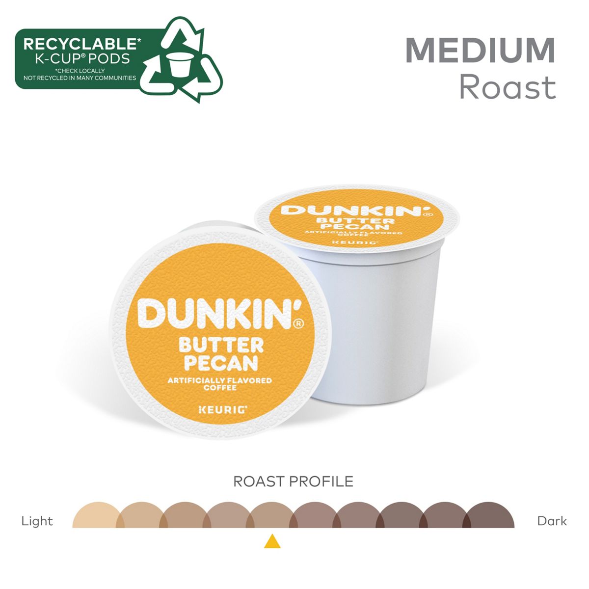 Dunkin' Butter Pecan Coffee K-Cup Pods