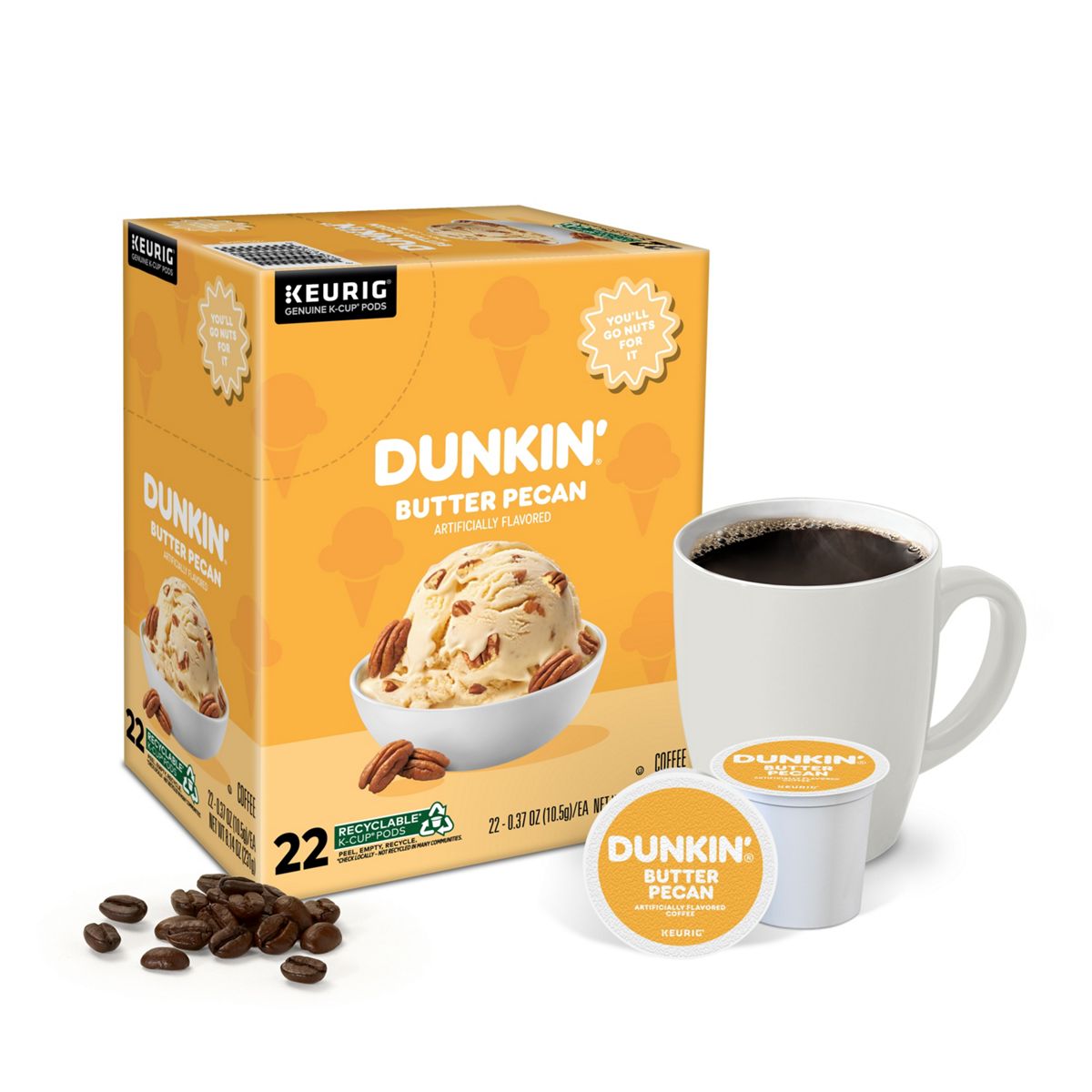 Dunkin' Butter Pecan Coffee K-Cup Pods