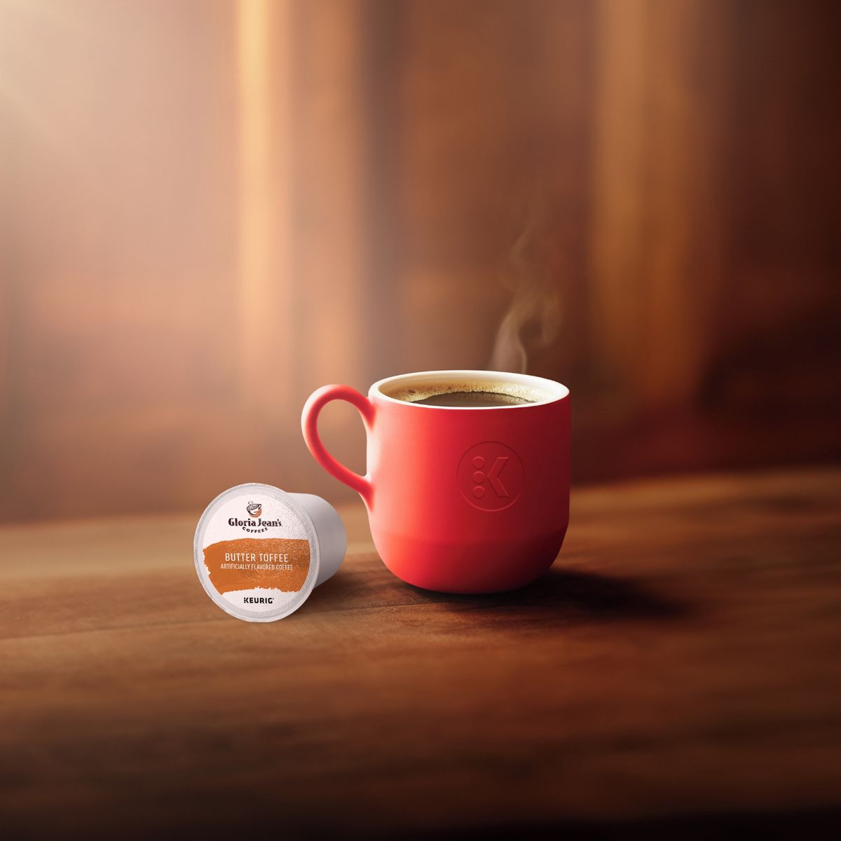 Gloria Jean's Butter Toffee Coffee K-Cup Pods