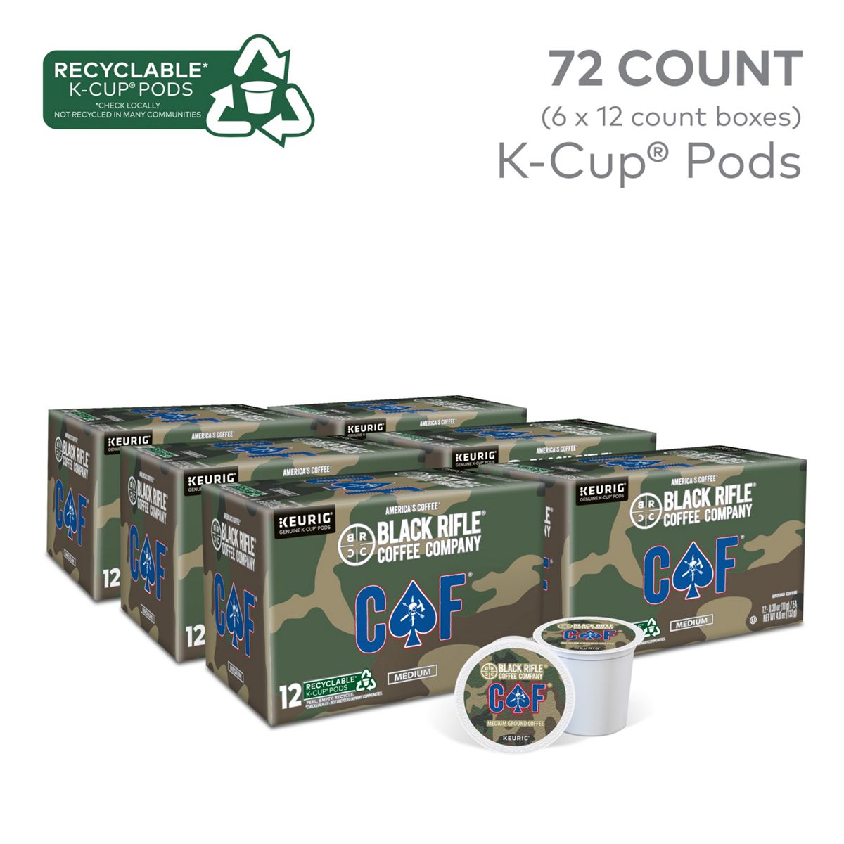 Black Rifle Coffee Company CAF Coffee K-Cup Pods