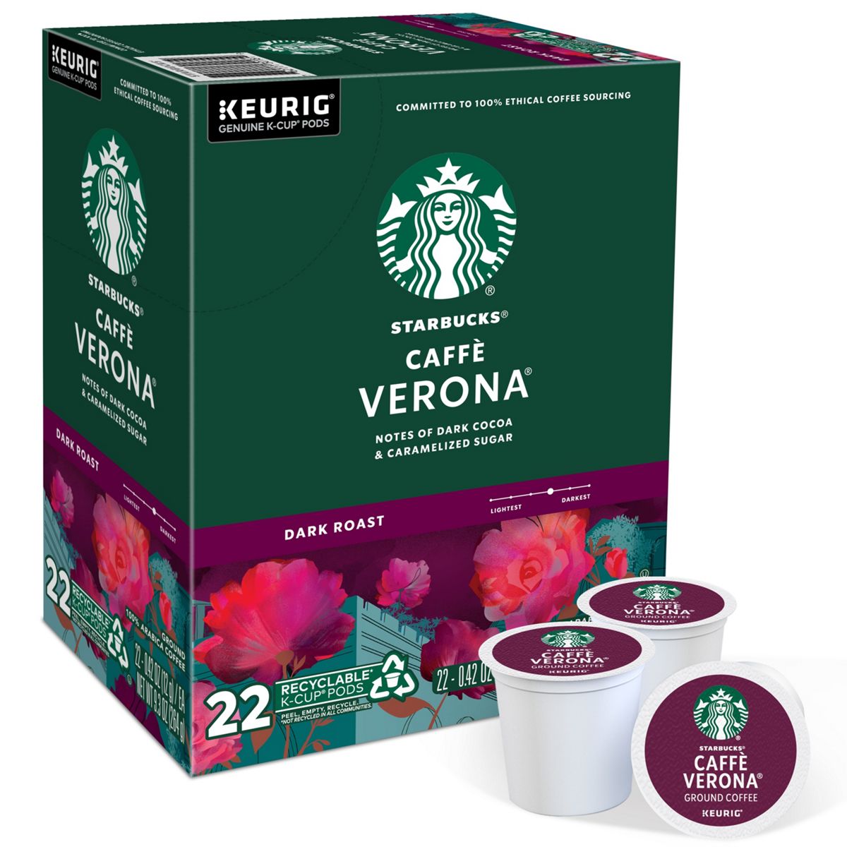 Starbucks Caffe Verona Coffee K-Cup Pods
