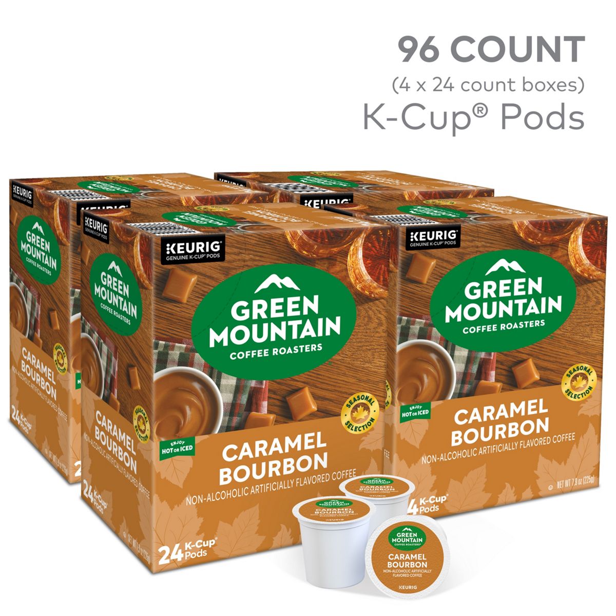 Green Mountain Coffee Roasters Caramel Bourbon Coffee K-Cup Pods
