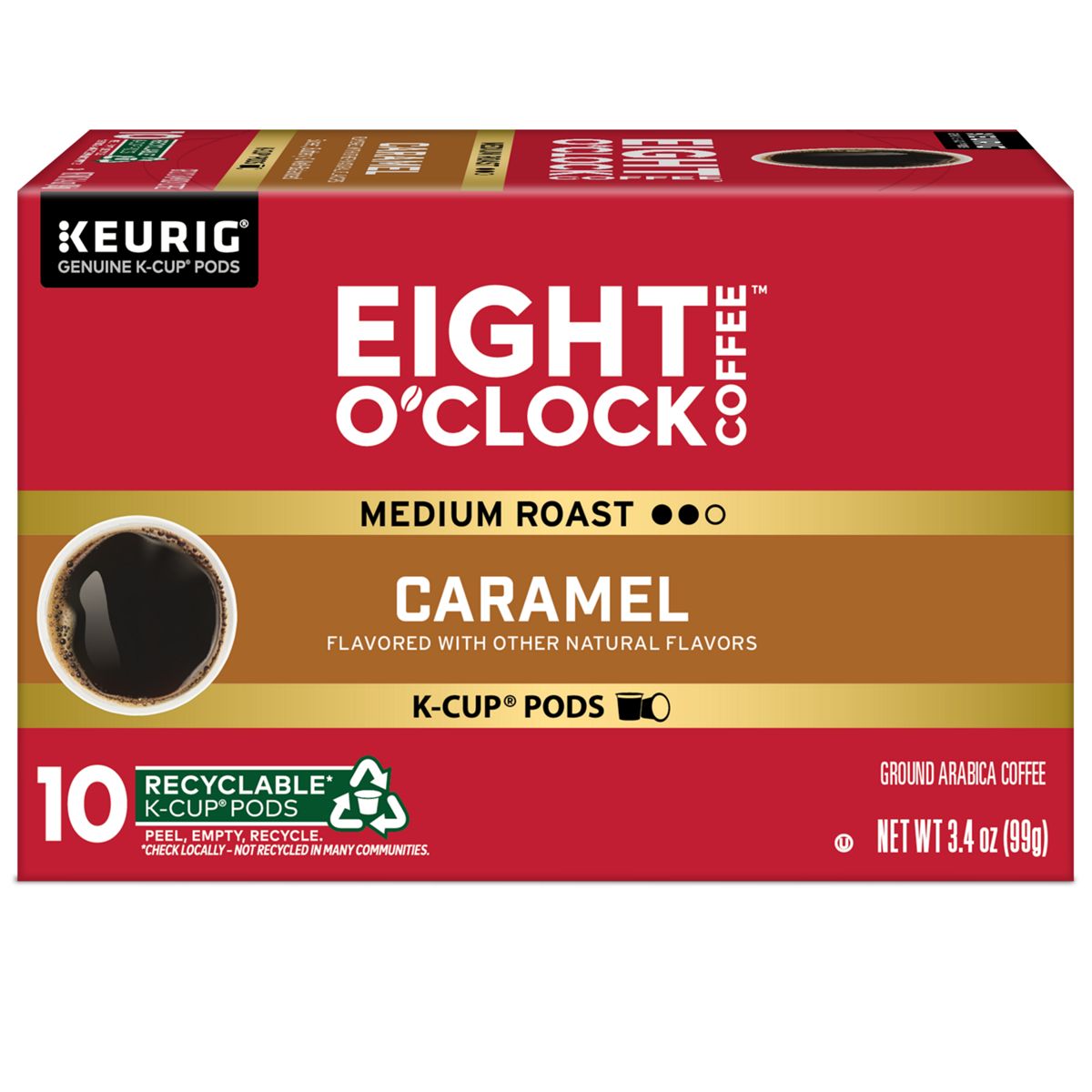 Eight O'Clock Caramel Coffee K-Cup Pods