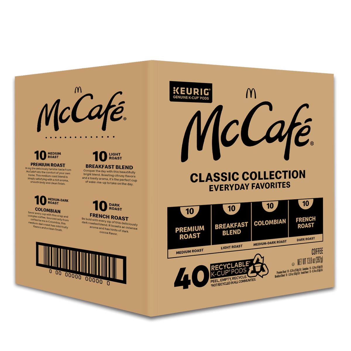 McCafe Classic Collection Variety Pack K-Cup Pods