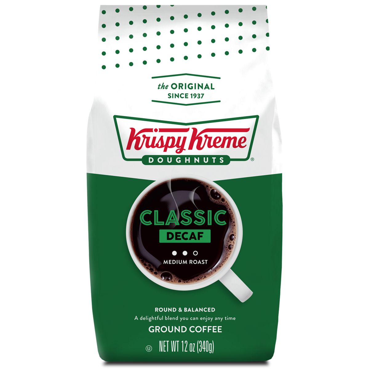 Krispy Kreme Doughnuts Coffee Classic Decaf Coffee