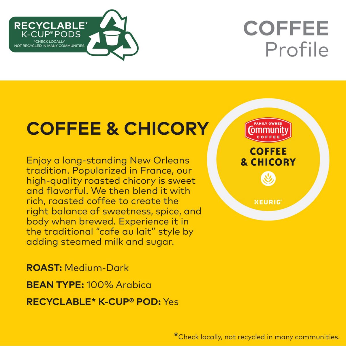 Community Coffee Coffee & Chicory K-Cup Pods